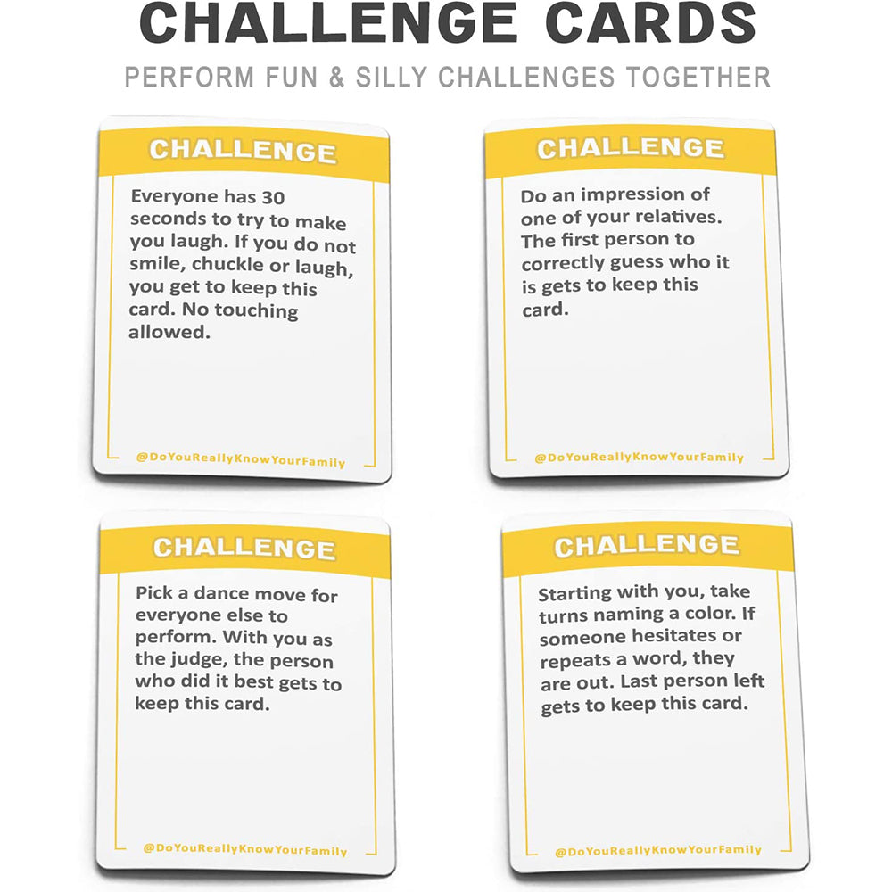 Do You Really Know Your Family Card Game A Fun Family Board Game Filled with Conversation Starters and Challenges Great for Kids Teens and Adults