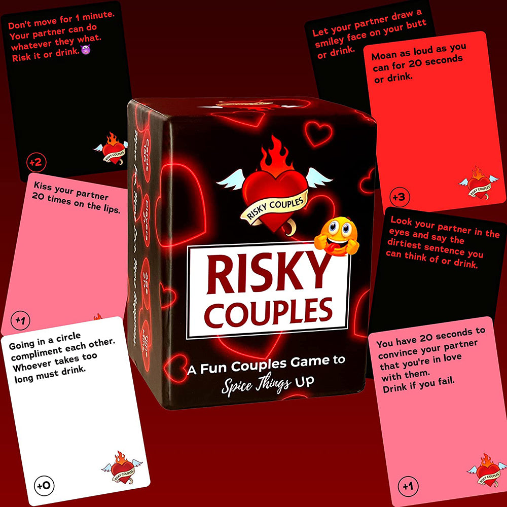 Risky Couples Super Fun Couples Game For Date Night: 150 Spicy Dares & Questions For Your Partner. Romantic Anniversary & Valentines Gifts. Card Game For Couple
