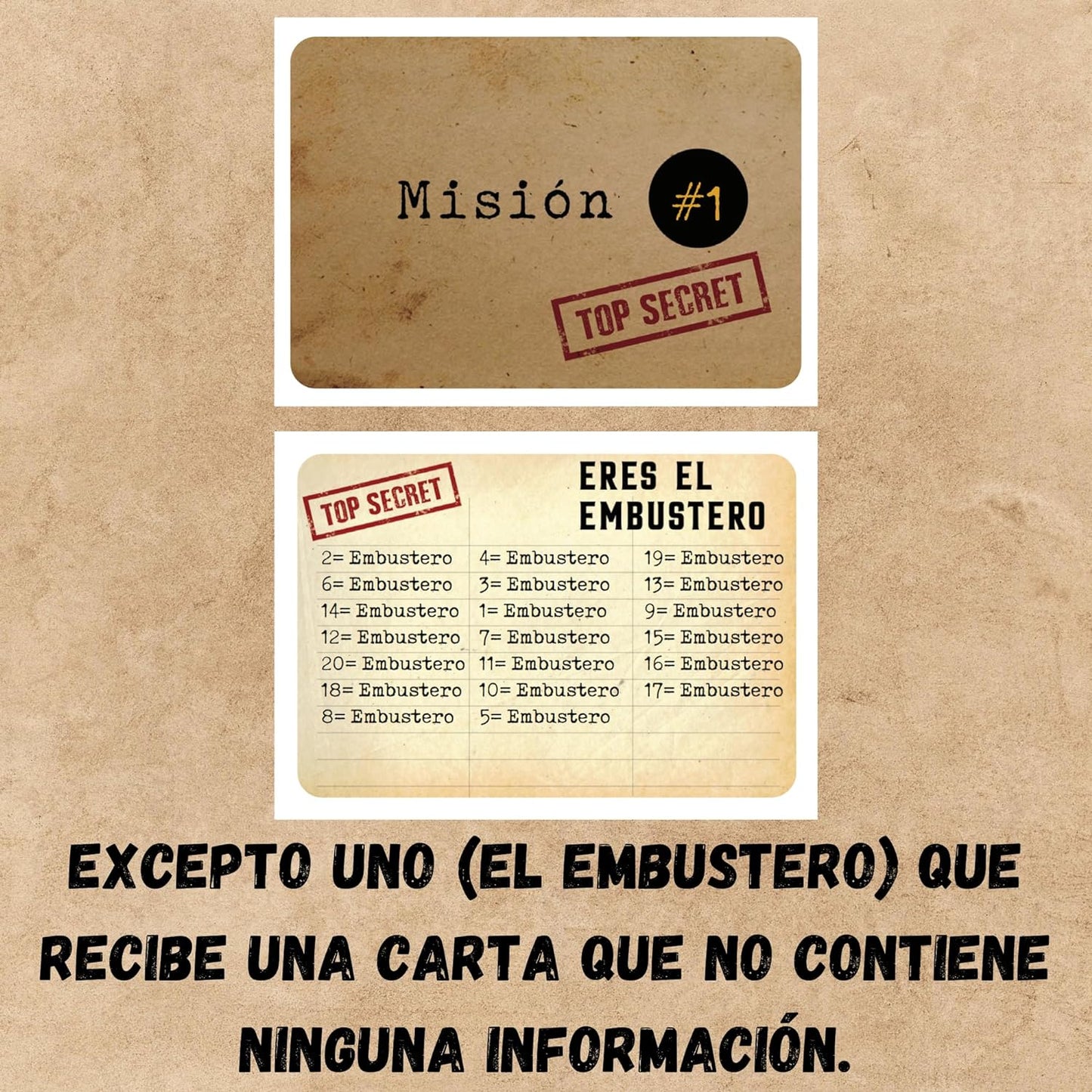 El Embustero - ¿Conseguirás desenmascararlo? ¡Faroles, Creatividad, Juegos de Palabras y sospechas! Juego de Mesa - Familiar, Adultos y Chicos