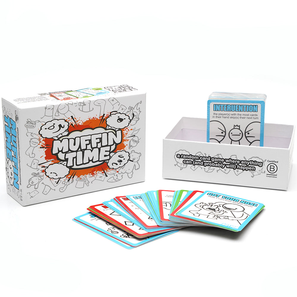 Muffin Time A Very Random Card Game Party Game Game Night 200pcs Unique Cards Quick To Play For Ages 14+ Suitable For 2 To 8 Players