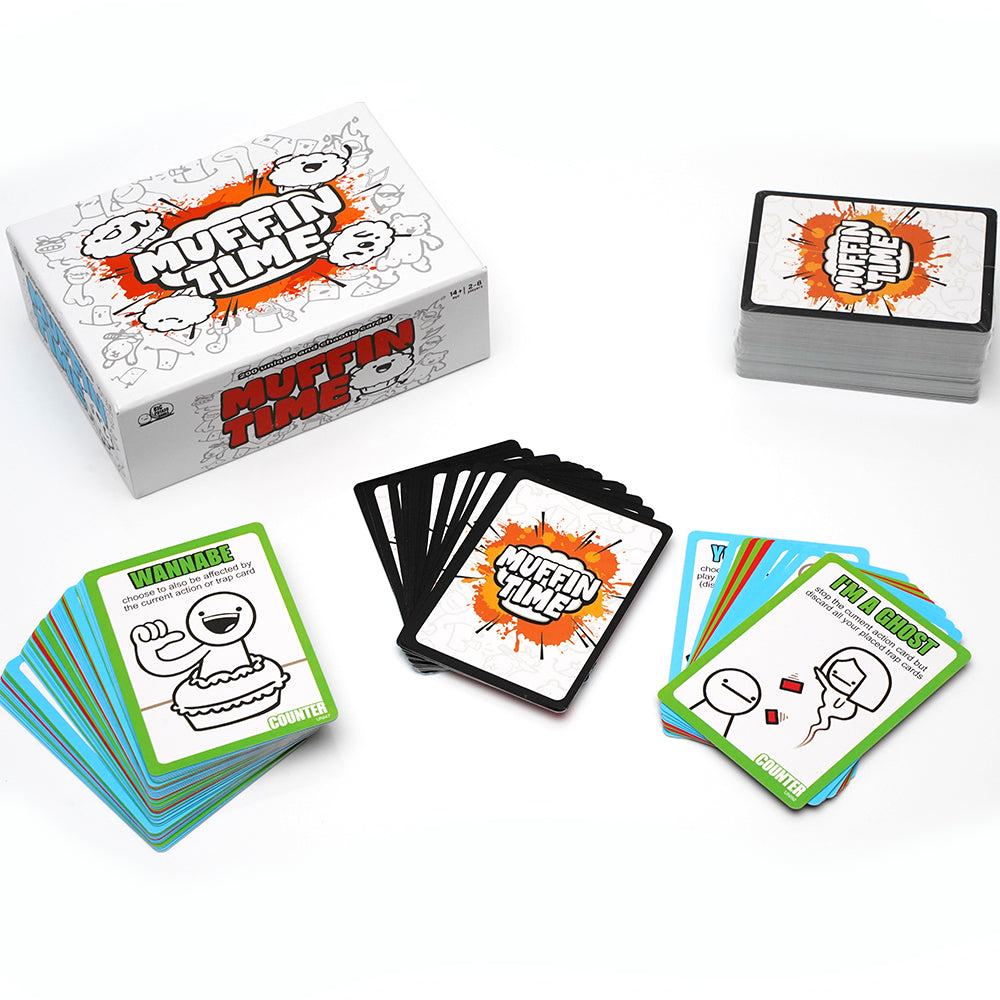 Muffin Time A Very Random Card Game Party Game Game Night 200pcs Unique Cards Quick To Play For Ages 14+ Suitable For 2 To 8 Players