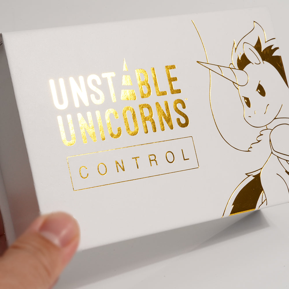 In stock Unstable Unicorns Base Deck - Chaos Base Game Control & Chaos (including the holographic Nightmare Unicorn card)