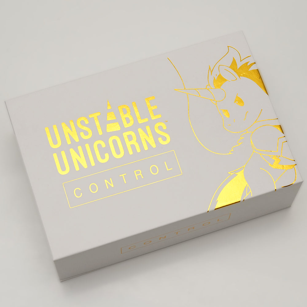 In stock Unstable Unicorns Base Deck - Chaos Base Game Control & Chaos (including the holographic Nightmare Unicorn card)