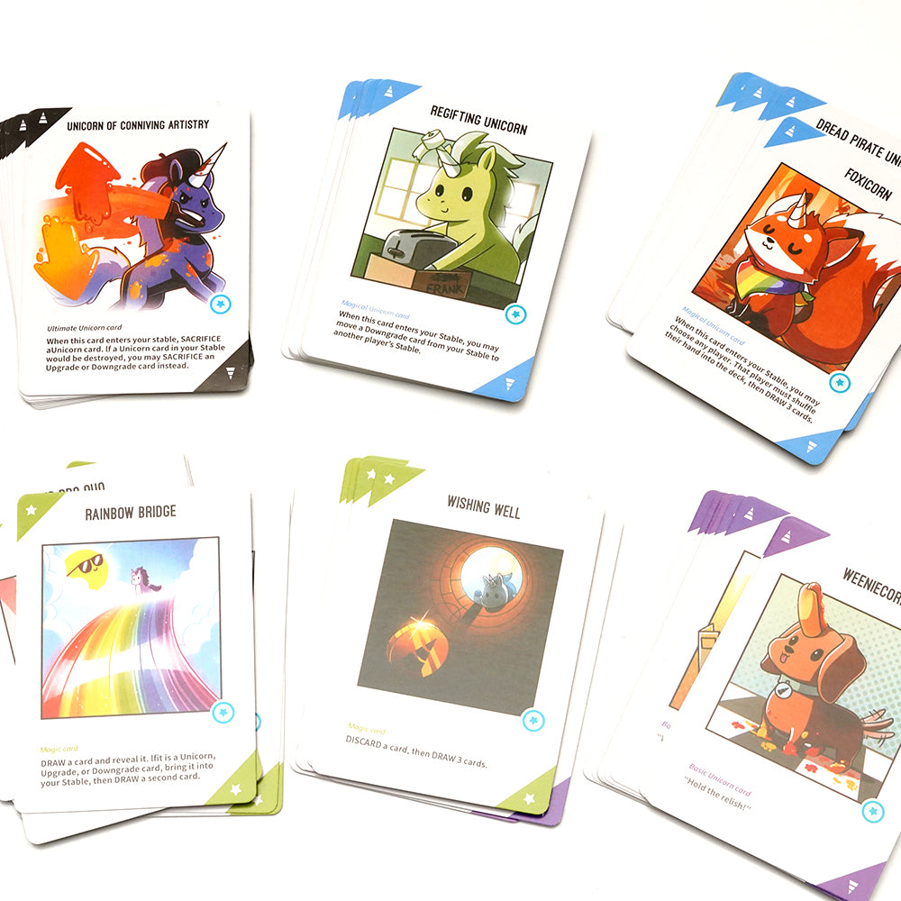 In stock Unstable Unicorns Base Deck - Chaos Base Game Control & Chaos (including the holographic Nightmare Unicorn card)