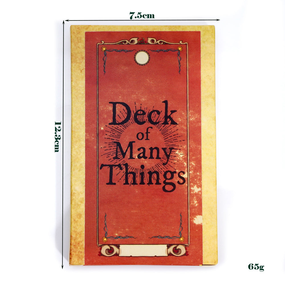 Deck of Many Things RolePlaying Card Set Fantasy Artwork with Character Cards and Instruction Sheets for Dungeons and Dragons and Tabletop Gaming