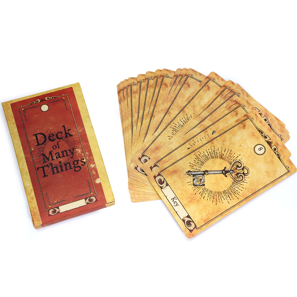Deck of Many Things RolePlaying Card Set Fantasy Artwork with Character Cards and Instruction Sheets for Dungeons and Dragons and Tabletop Gaming