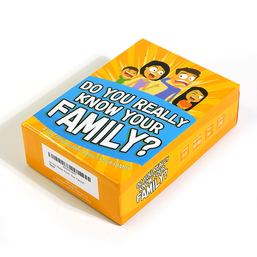 Do You Really Know Your Family Card Game A Fun Family Board Game Filled with Conversation Starters and Challenges Great for Kids Teens and Adults