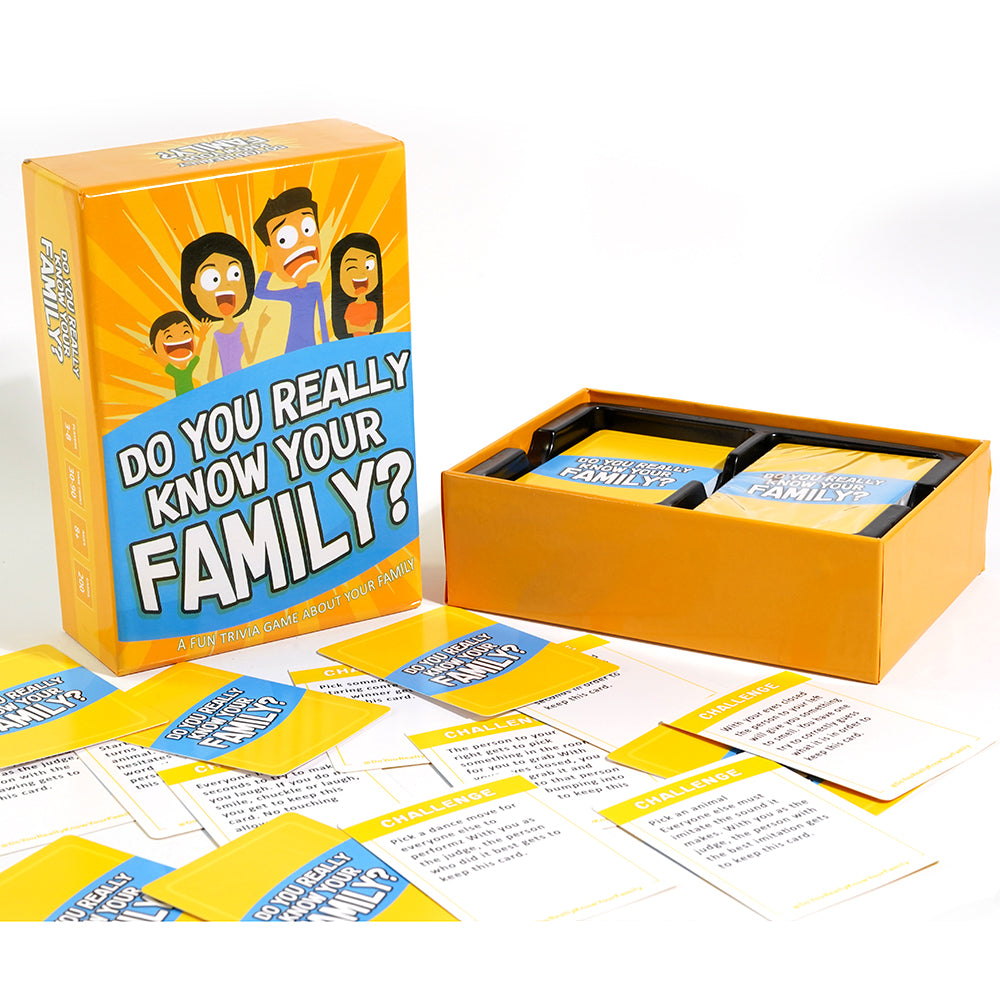 Do You Really Know Your Family Card Game A Fun Family Board Game Filled with Conversation Starters and Challenges Great for Kids Teens and Adults