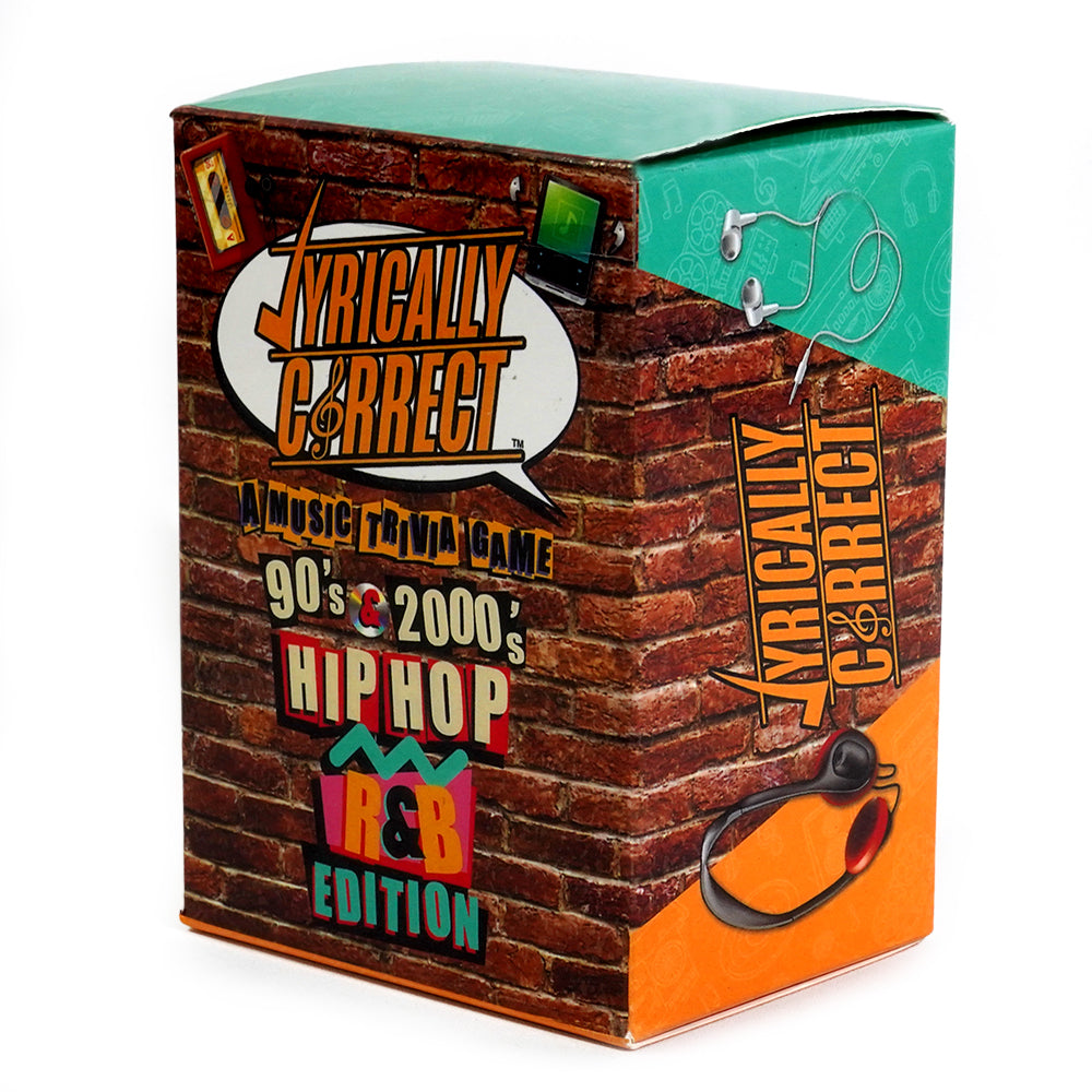 Lyrically Correct 90's and 2000's Hip Hop and R & B Music Trivia Card Game Multi-Generational Family Gatherings, Adult Game Night and Fun Trivia