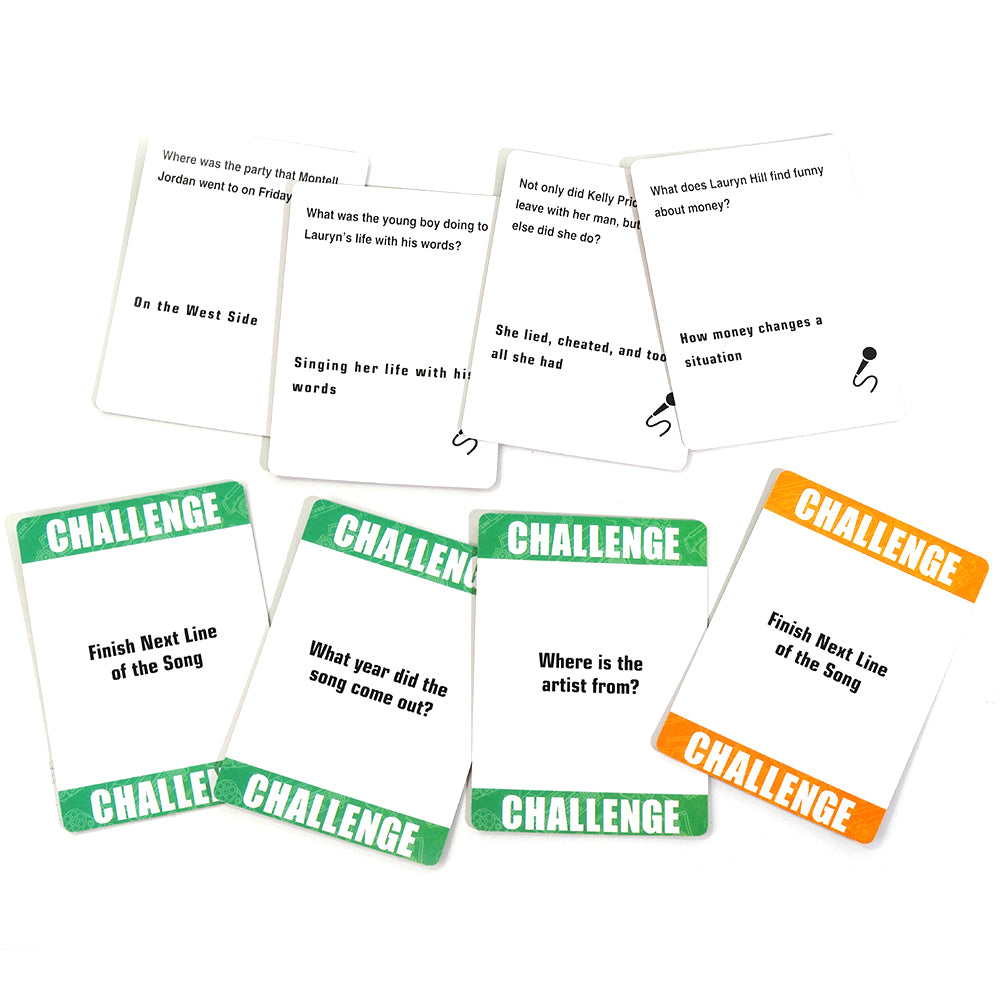 Lyrically Correct 90's and 2000's Hip Hop and R & B Music Trivia Card Game Multi-Generational Family Gatherings, Adult Game Night and Fun Trivia