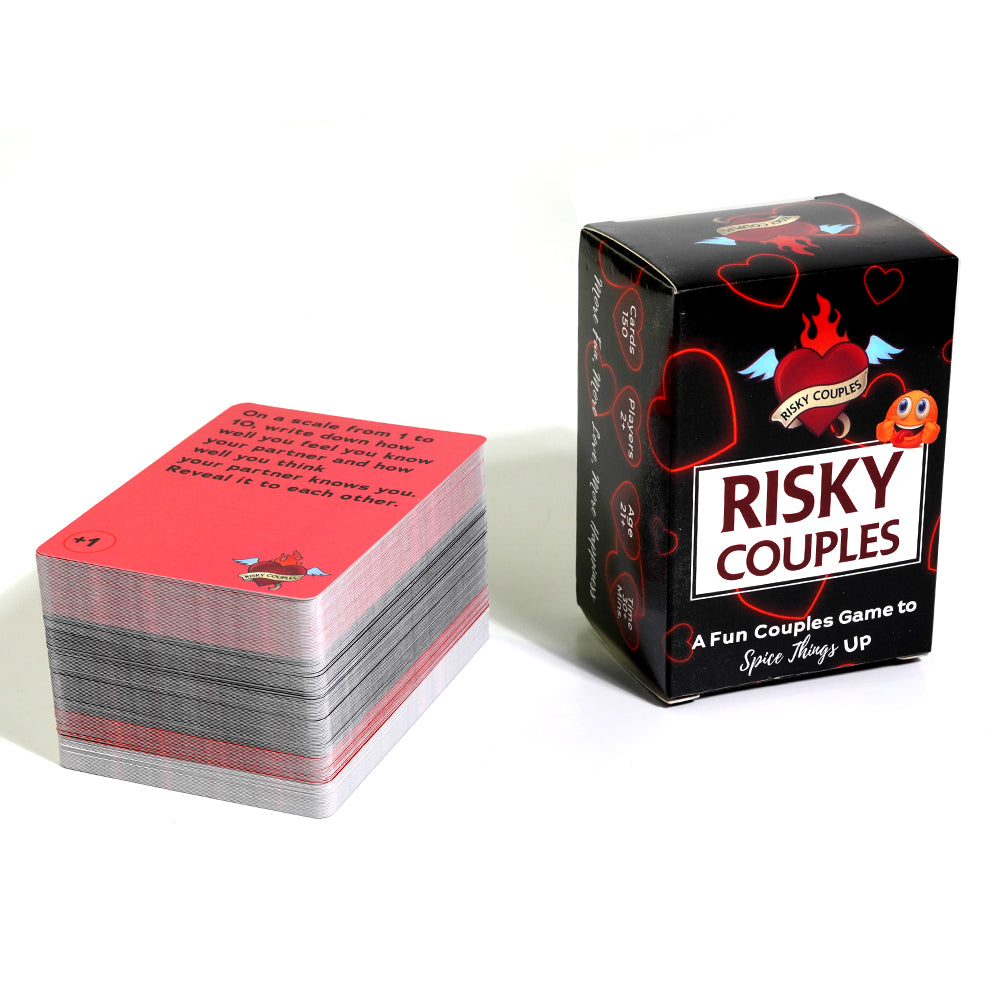 Risky Couples Super Fun Couples Game For Date Night: 150 Spicy Dares & Questions For Your Partner. Romantic Anniversary & Valentines Gifts. Card Game For Couple