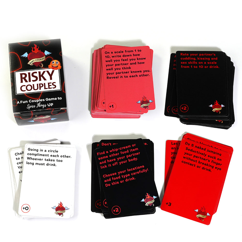 Risky Couples Super Fun Couples Game For Date Night: 150 Spicy Dares & Questions For Your Partner. Romantic Anniversary & Valentines Gifts. Card Game For Couple