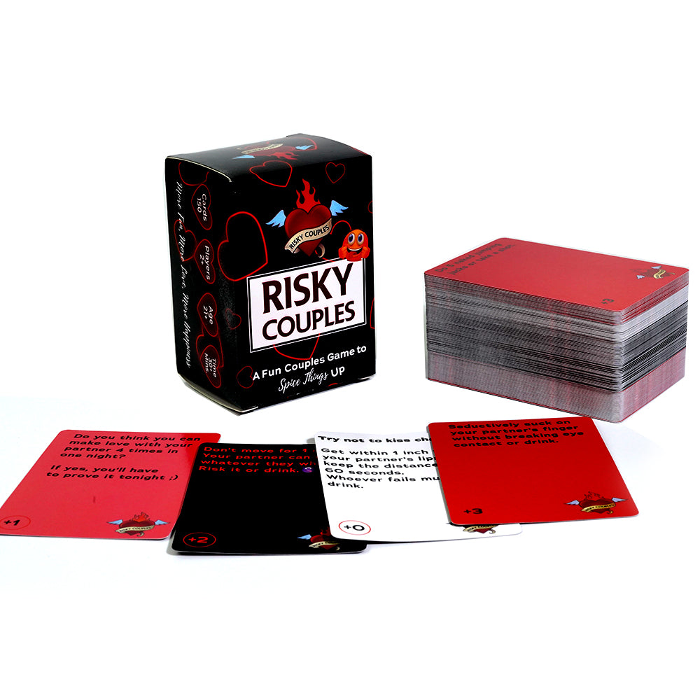 Risky Couples Super Fun Couples Game For Date Night: 150 Spicy Dares & Questions For Your Partner. Romantic Anniversary & Valentines Gifts. Card Game For Couple
