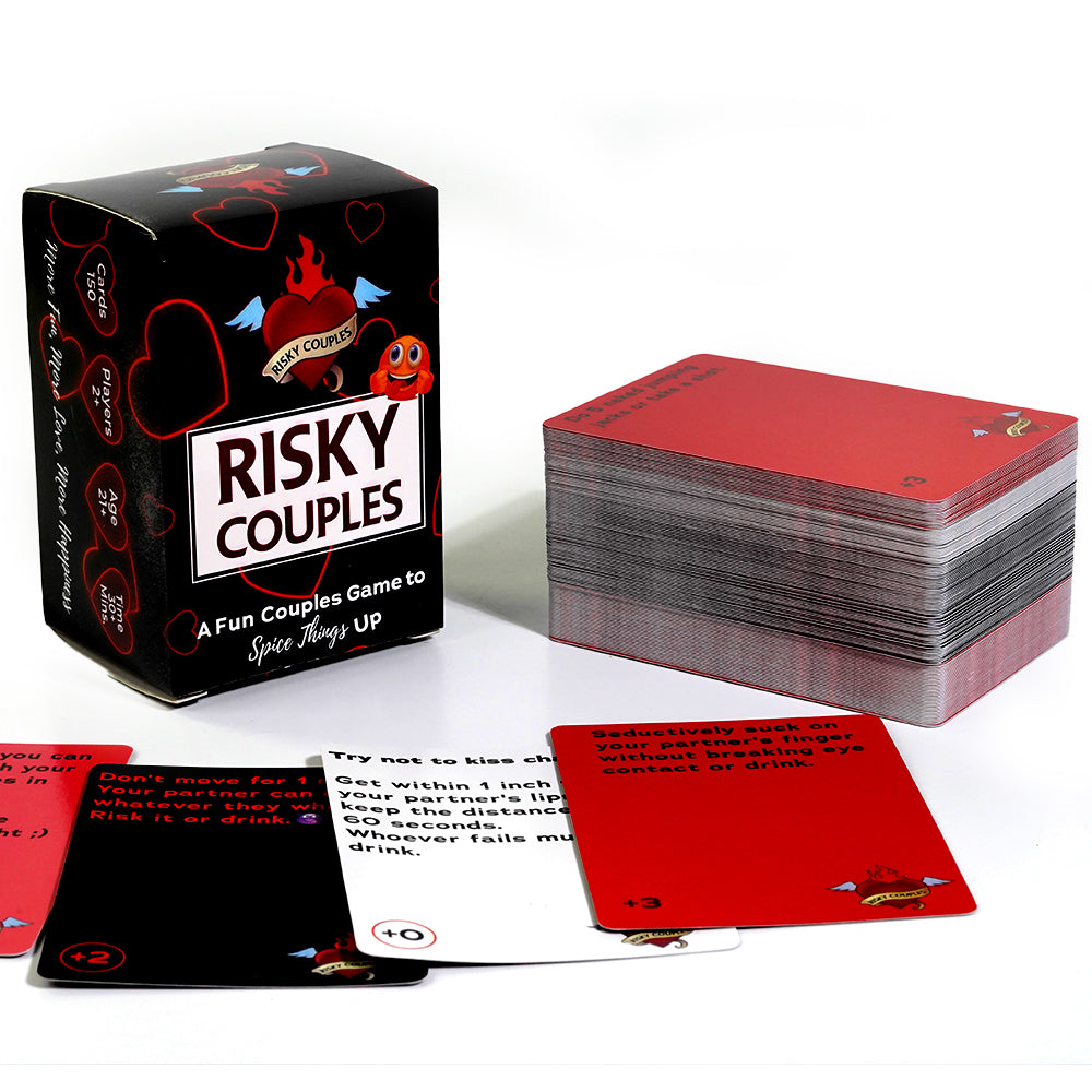 Risky Couples Super Fun Couples Game For Date Night: 150 Spicy Dares & Questions For Your Partner. Romantic Anniversary & Valentines Gifts. Card Game For Couple