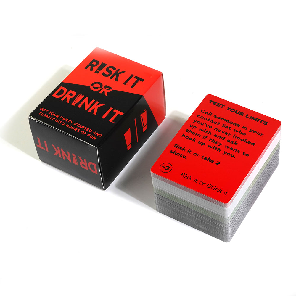 Risk It Or Drink It Fun Party Game For College Card Game Drinking Game