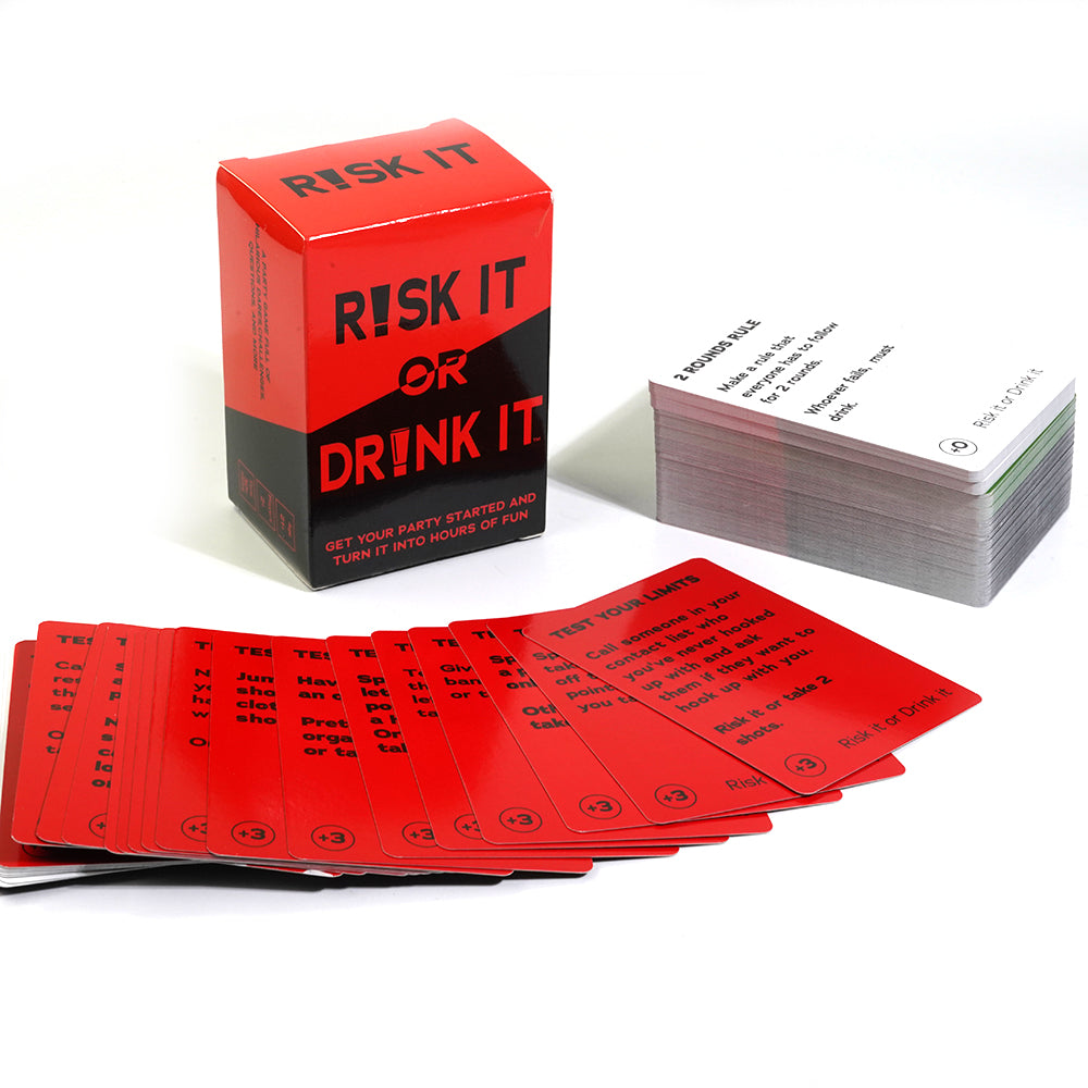 Risk It Or Drink It Fun Party Game For College Card Game Drinking Game