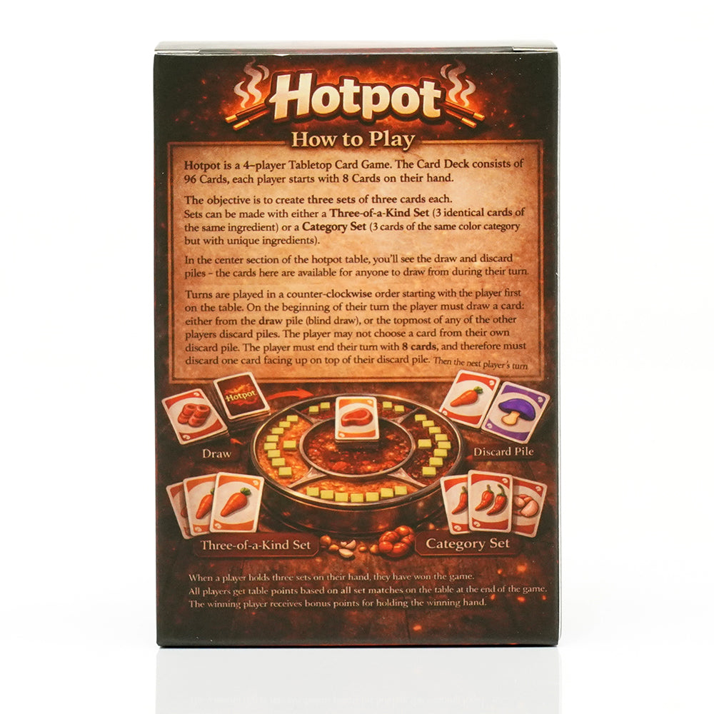 Palia Hotpot Style Card Game Set Collection Party Game Strategic Matching Gameplay Build Three Sets Of Three Cards Fun Social Tabletop Experience Easy To Learn