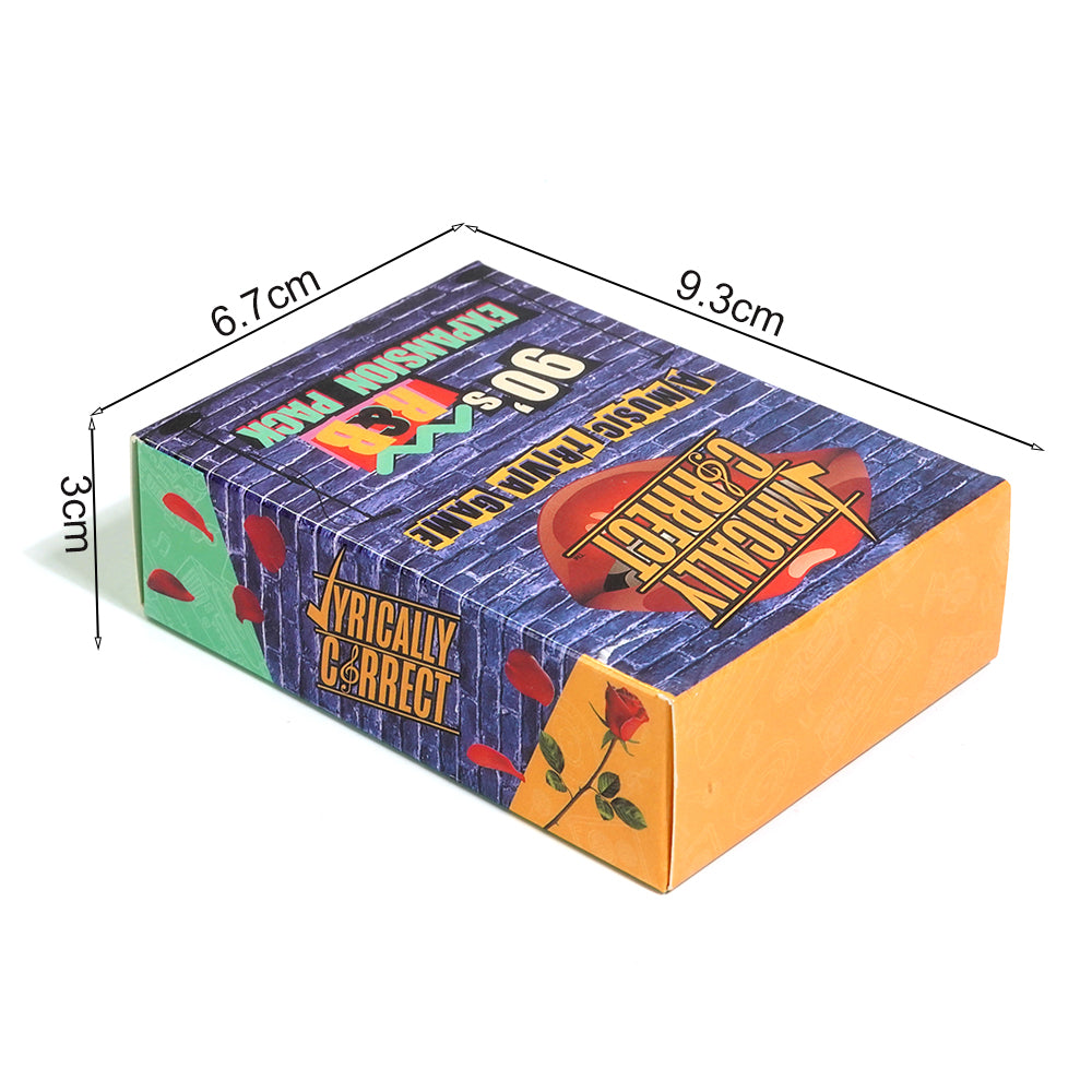 90's Expansion Pack Music Trivia Card Game Multi Generational Family Gatherings Adult Game Night and 80pcs Fun Playing Card Game