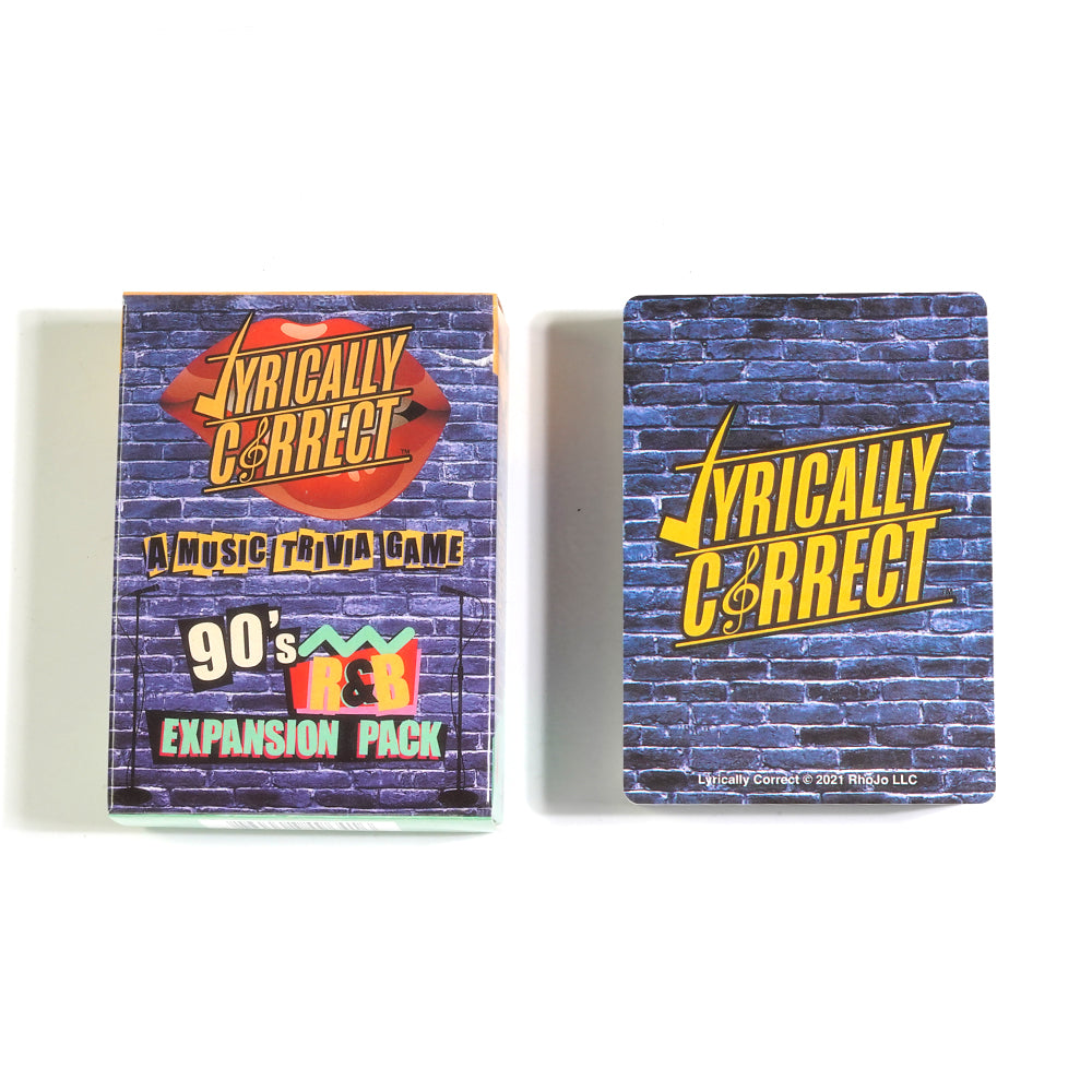 90's Expansion Pack Music Trivia Card Game Multi Generational Family Gatherings Adult Game Night and 80pcs Fun Playing Card Game