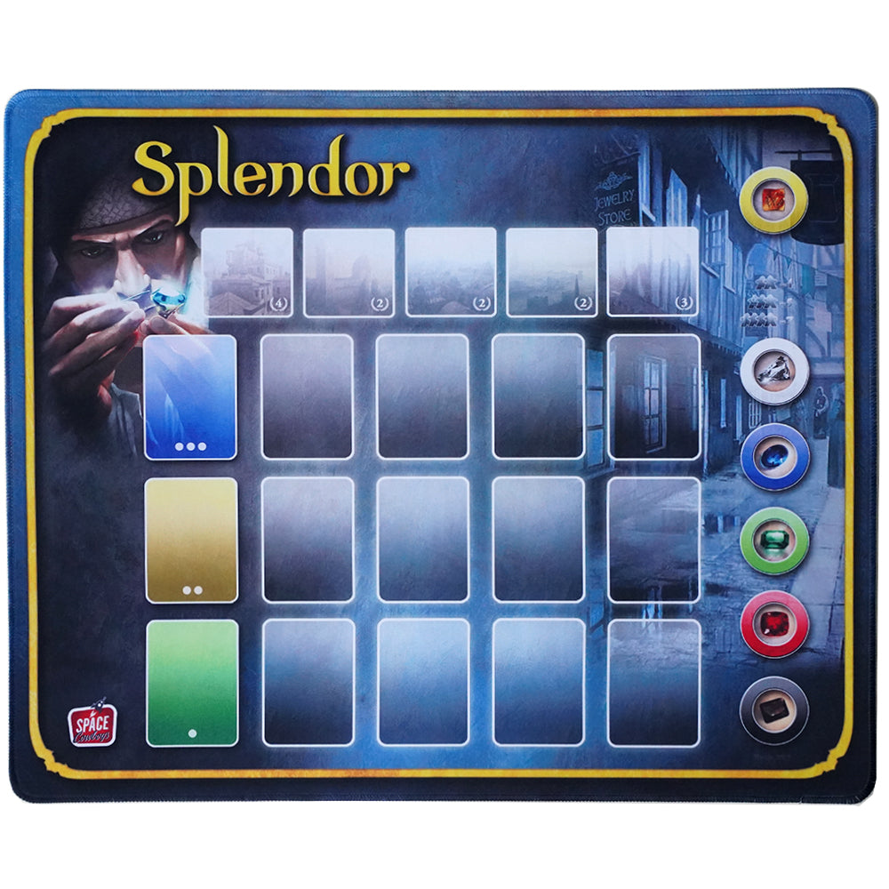 Splendor Board Game Playmat Map Mat Board Game Accessories Mat Large Original Large Size 60cmx50cm Rubber Table Mat HD Map