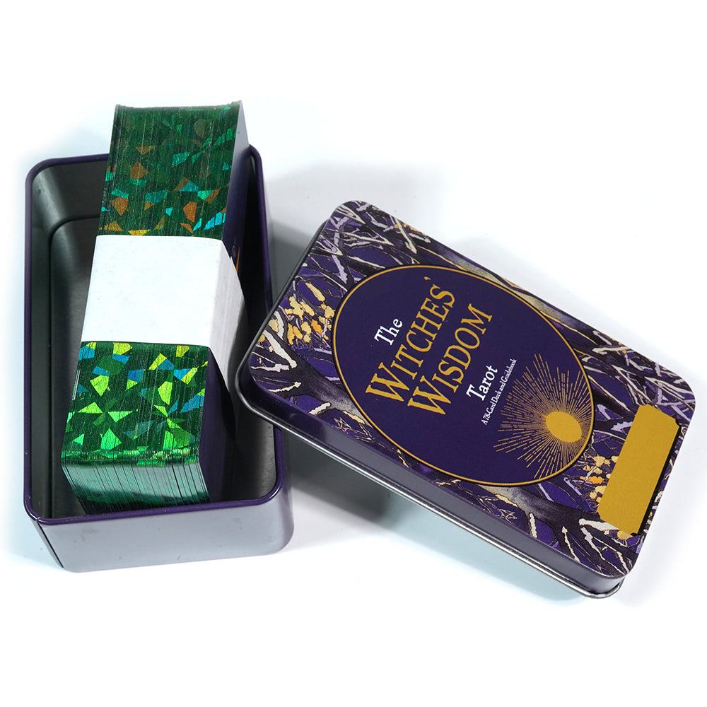 Card The Witches' Wisdom Tarot Tin Storage Box MetalCards Fortune Telling Board Game Cards Divination Tools Party Playing Fate
