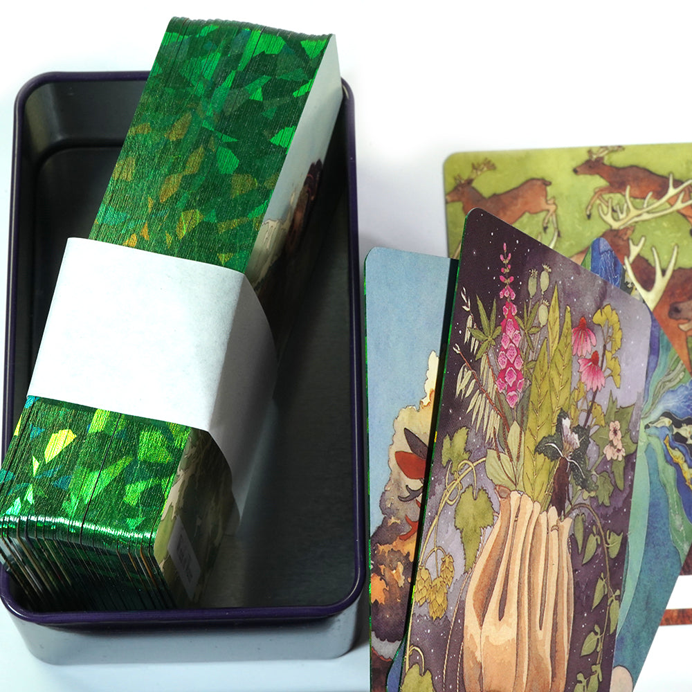 Card The Witches' Wisdom Tarot Tin Storage Box MetalCards Fortune Telling Board Game Cards Divination Tools Party Playing Fate