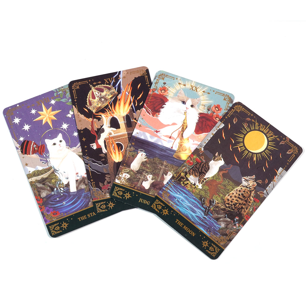 Tarot Deck Muse Cat Tarot Tin Storage Box MetalCards Fortune Telling Board Game Cards Divination Tools Party Playing Fate Divina