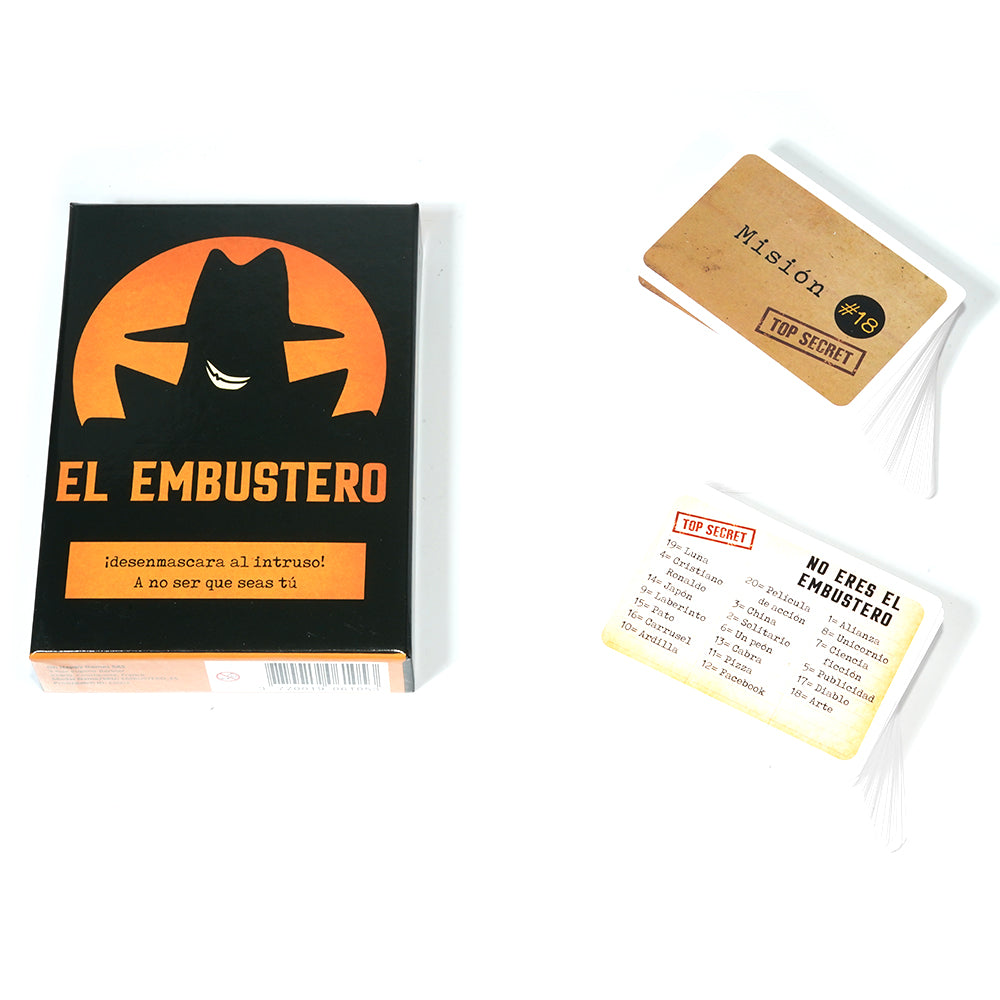 El Embustero - ¿Conseguirás desenmascararlo? ¡Faroles, Creatividad, Juegos de Palabras y sospechas! Juego de Mesa - Familiar, Adultos y Chicos