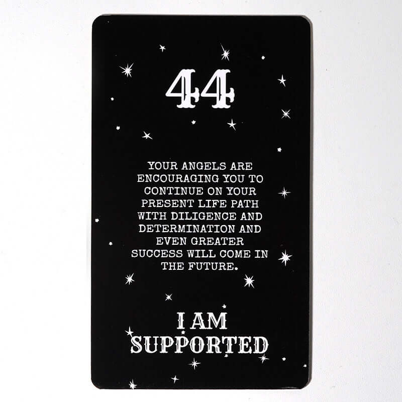 Angel Number Messages Oracle Cards 13x7x4cm Origin Size Deck Affirmation Oracle Deck Gold Gilded Edging Cover Box with Meaning - TAROT DECK