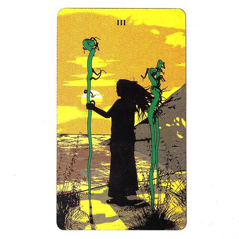 Tarot of the Holy Spectrum Deck Gold Gilded Edging Cover Box 120mm x 70mm Black Matte Finish Edging and Backs - TAROT DECK