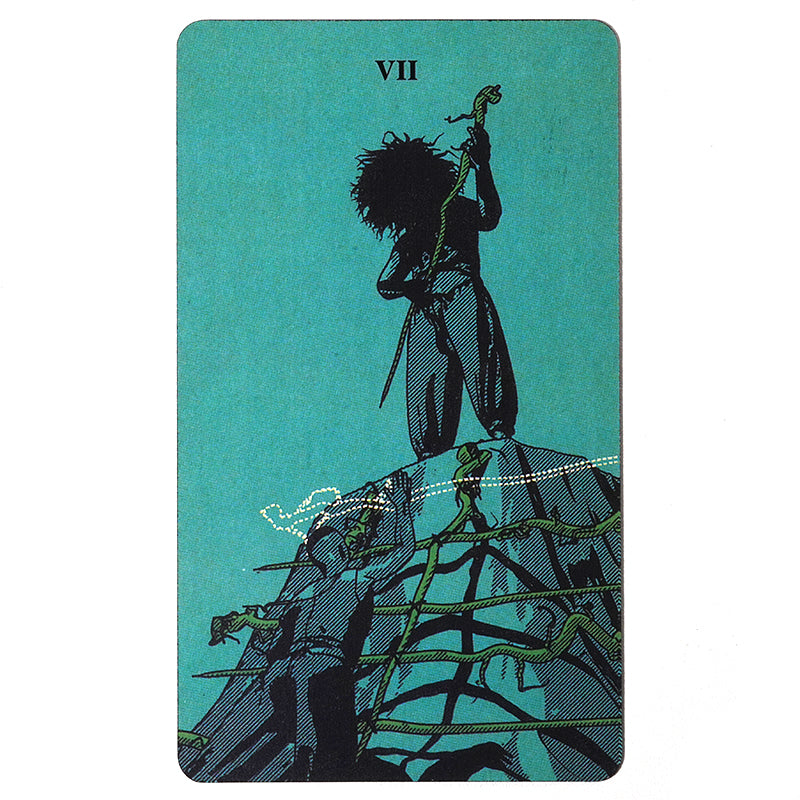 Tarot of the Holy Spectrum Deck Gold Gilded Edging Cover Box 120mm x 70mm Black Matte Finish Edging and Backs - TAROT DECK