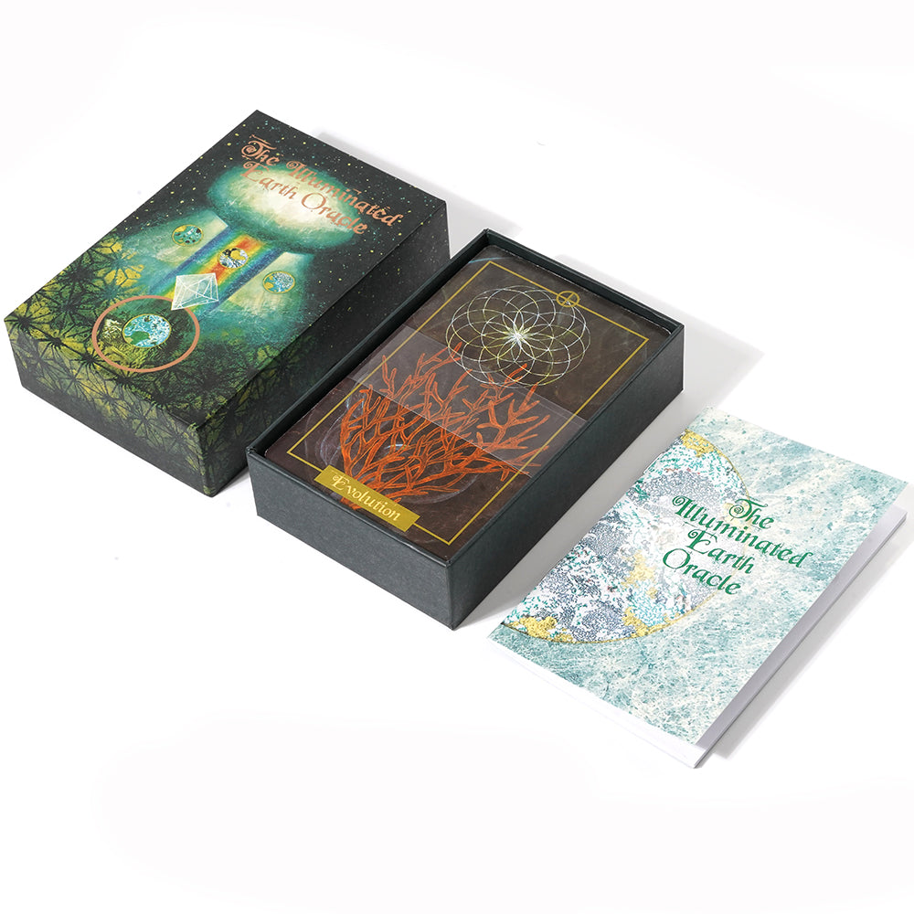 Illuminated Earth Oracle Card Deck, Oracle Deck, Oracle Cards, Tarot Deck, Tarot cards, Divination - TAROT DECK