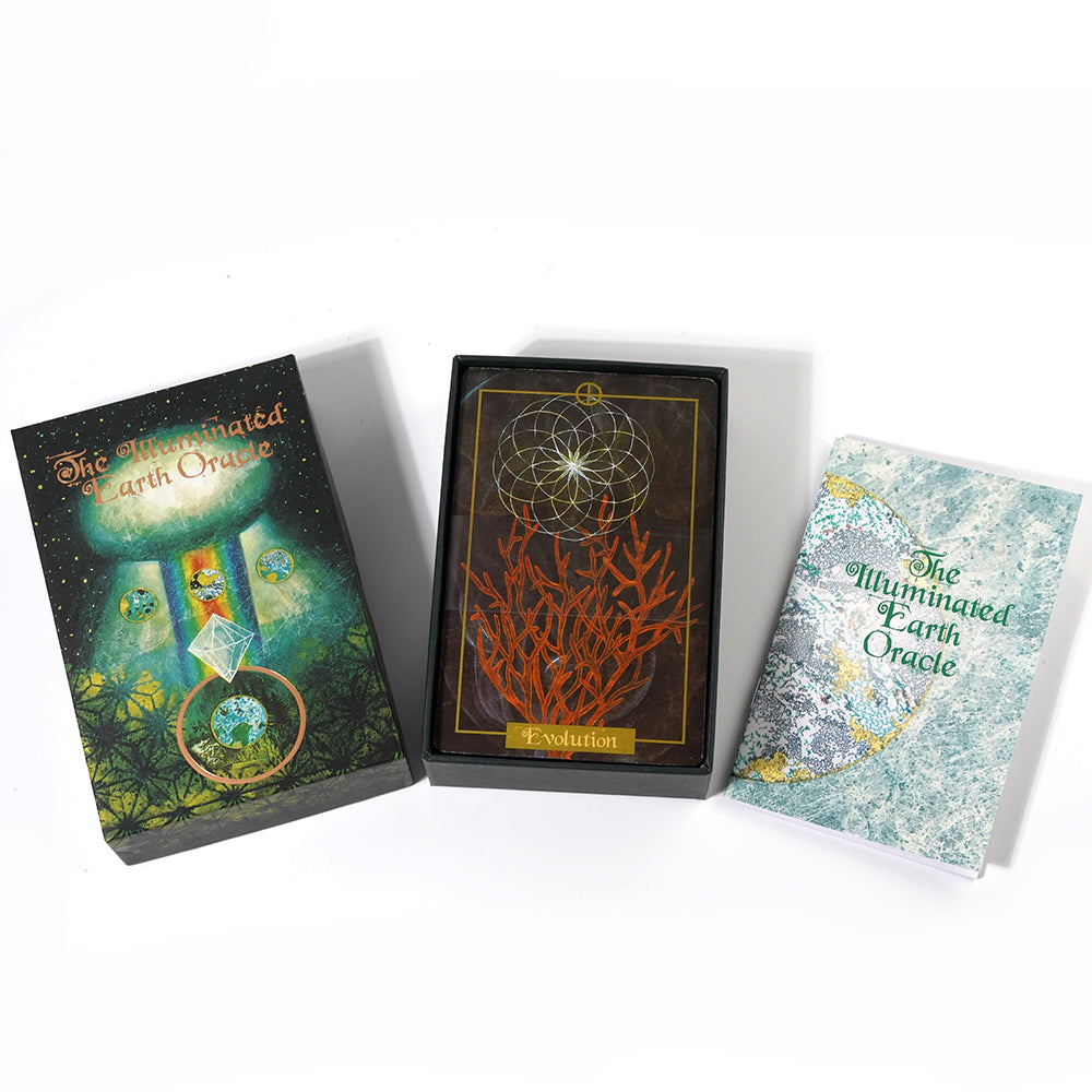 Illuminated Earth Oracle Card Deck, Oracle Deck, Oracle Cards, Tarot Deck, Tarot cards, Divination - TAROT DECK