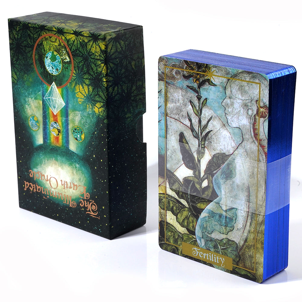 Illuminated Earth Oracle Card Deck, Oracle Deck, Oracle Cards, Tarot Deck, Tarot cards, Divination - TAROT DECK