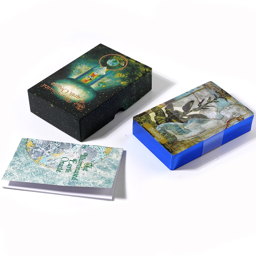 Illuminated Earth Oracle Card Deck, Oracle Deck, Oracle Cards, Tarot Deck, Tarot cards, Divination - TAROT DECK
