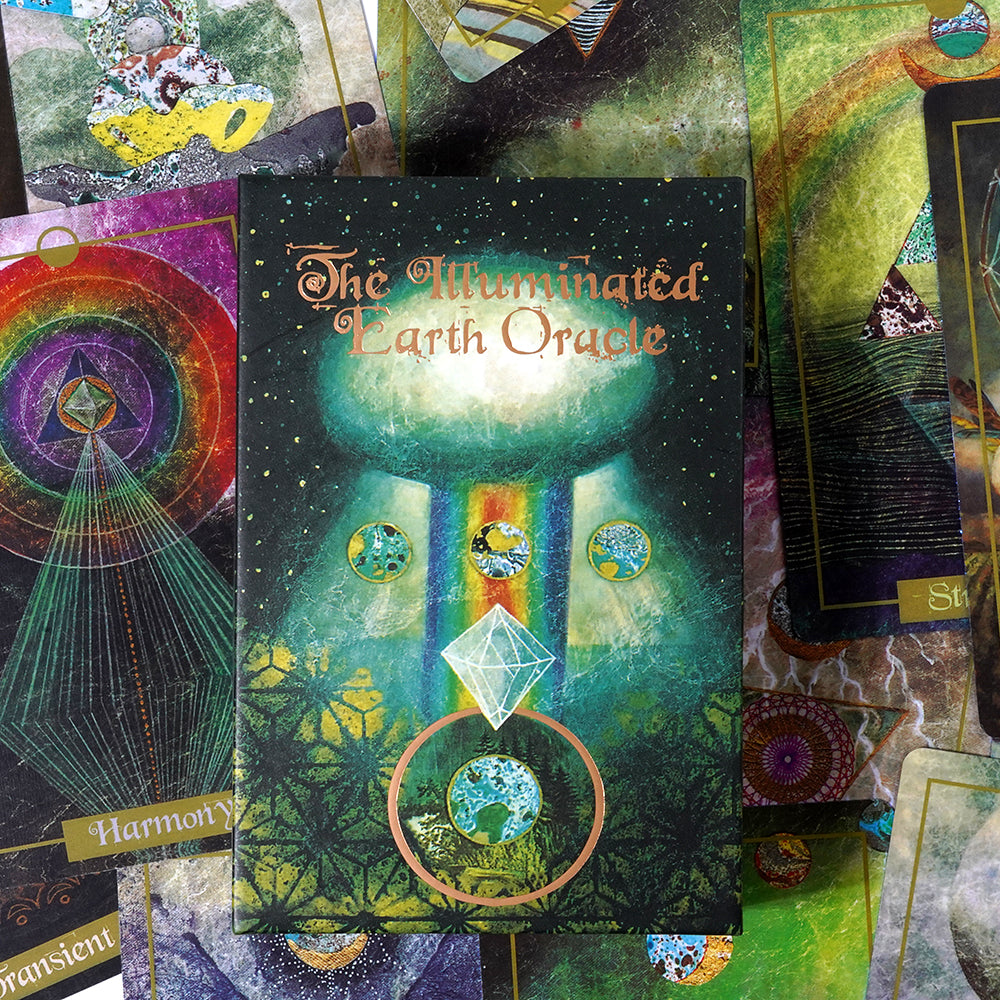 Illuminated Earth Oracle Card Deck, Oracle Deck, Oracle Cards, Tarot Deck, Tarot cards, Divination - TAROT DECK