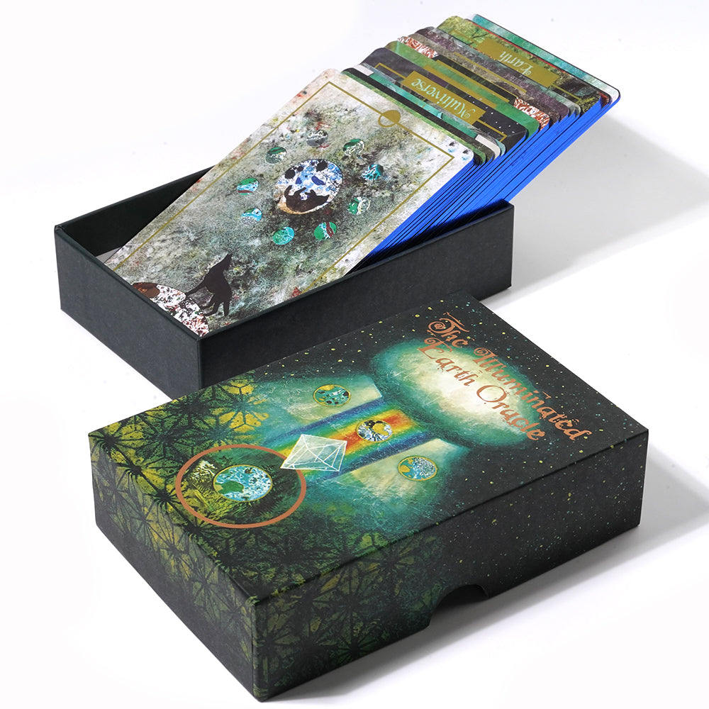 Illuminated Earth Oracle Card Deck, Oracle Deck, Oracle Cards, Tarot Deck, Tarot cards, Divination - TAROT DECK