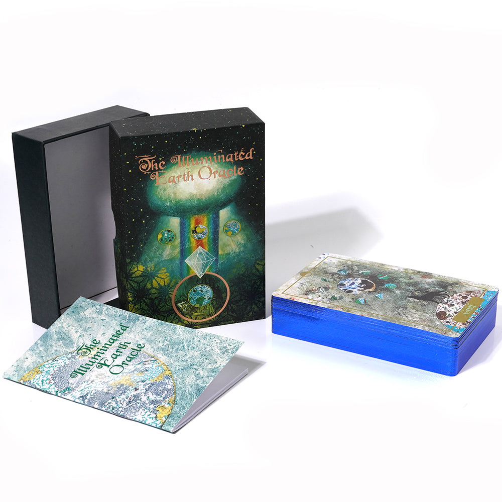 Illuminated Earth Oracle Card Deck Tarot Divination 63-Card Oracle Deck Inspired By The Beauty And Mystery Of The Natural World - TAROT DECK