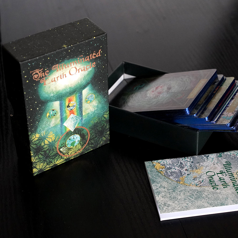 Illuminated Earth Oracle Card Deck, Oracle Deck, Oracle Cards, Tarot Deck, Tarot cards, Divination - TAROT DECK