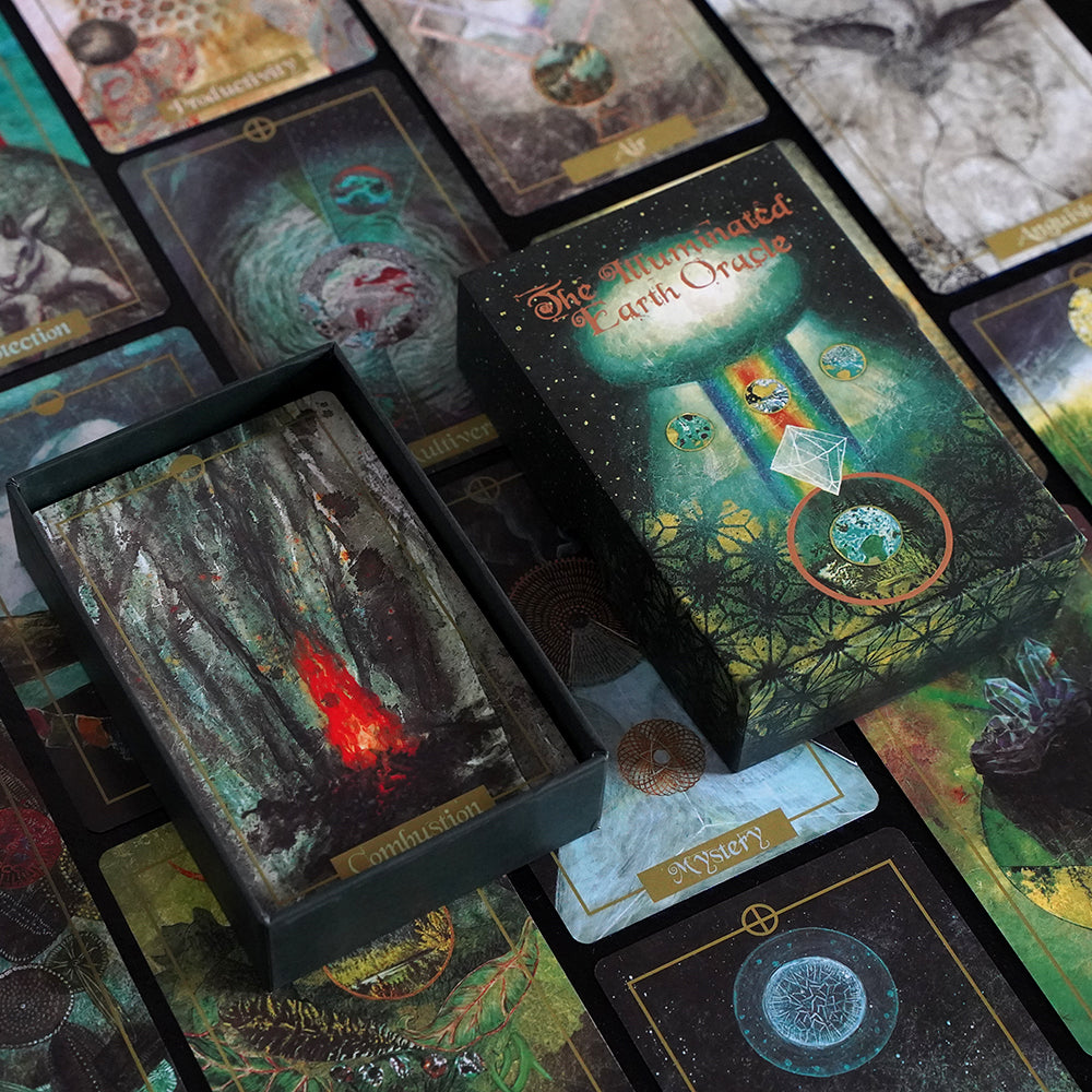 Illuminated Earth Oracle Card Deck Tarot Divination 63-Card Oracle Deck Inspired By The Beauty And Mystery Of The Natural World - TAROT DECK
