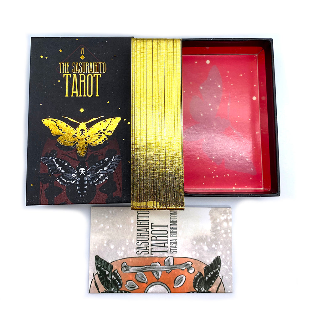 The Sasuraibito Tarot 78 Card Deck And 63-page Guidebook Original Divination Gilt Edge Beautiful Sturdy Lidded Box - TAROT DECK