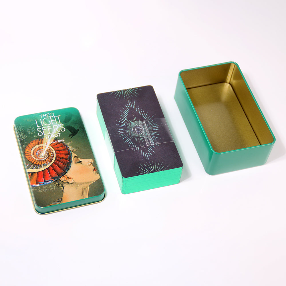 Light Seer's Tarot Metal Box & Tin Box Gold-Plated Edge Process - TAROT DECK