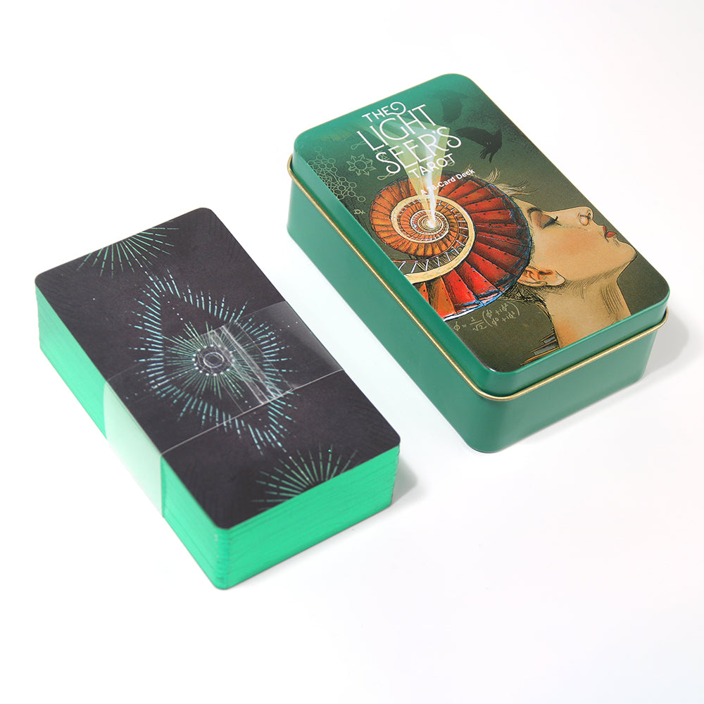 Light Seer's Tarot Metal Box & Tin Box Gold-Plated Edge Process - TAROT DECK