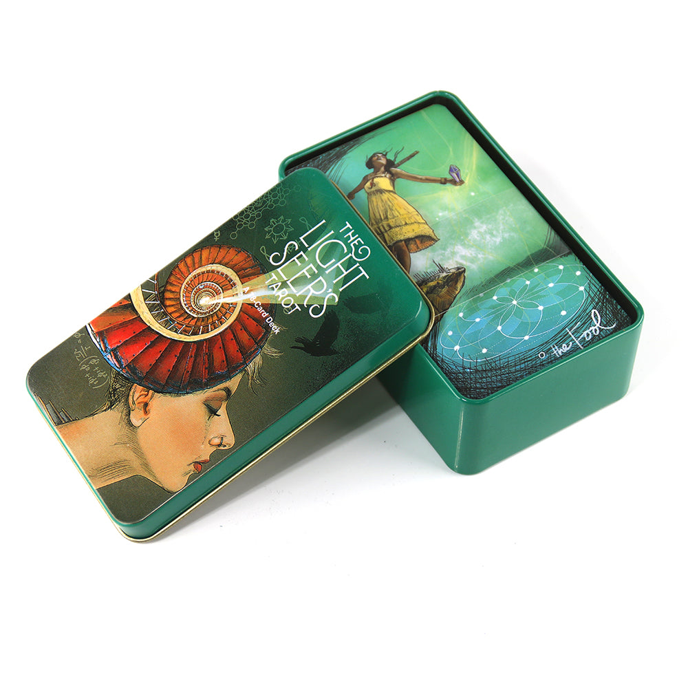 Light Seer's Tarot Metal Box & Tin Box Gold-Plated Edge Process - TAROT DECK