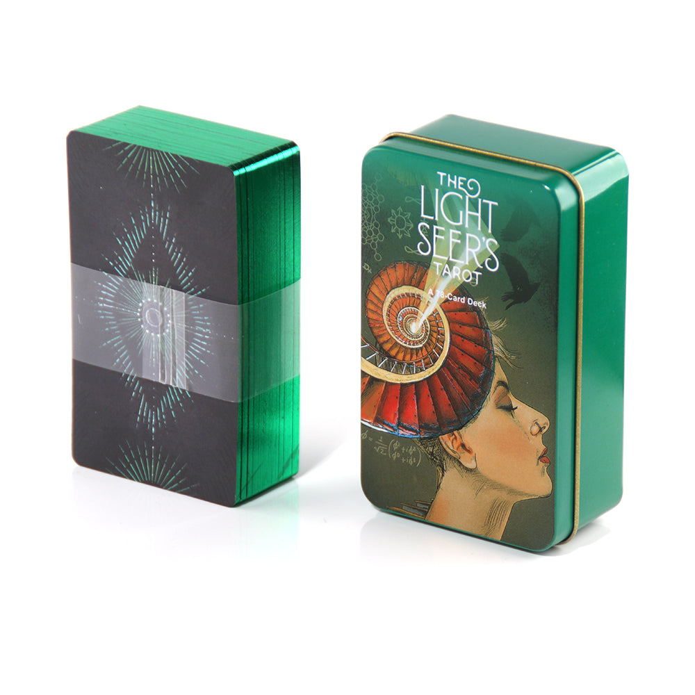 Light Seer's Tarot Metal Box & Tin Box Gold-Plated Edge Process - TAROT DECK