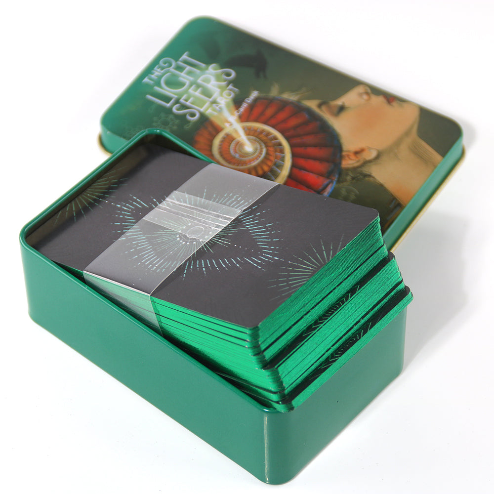 Light Seer's Tarot Metal Box & Tin Box Gold-Plated Edge Process - TAROT DECK