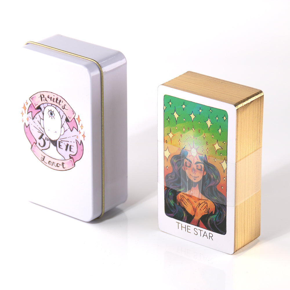 Third Eye Tarot Metal Box & Tin Box Gold-Plated Edge Process - TAROT DECK