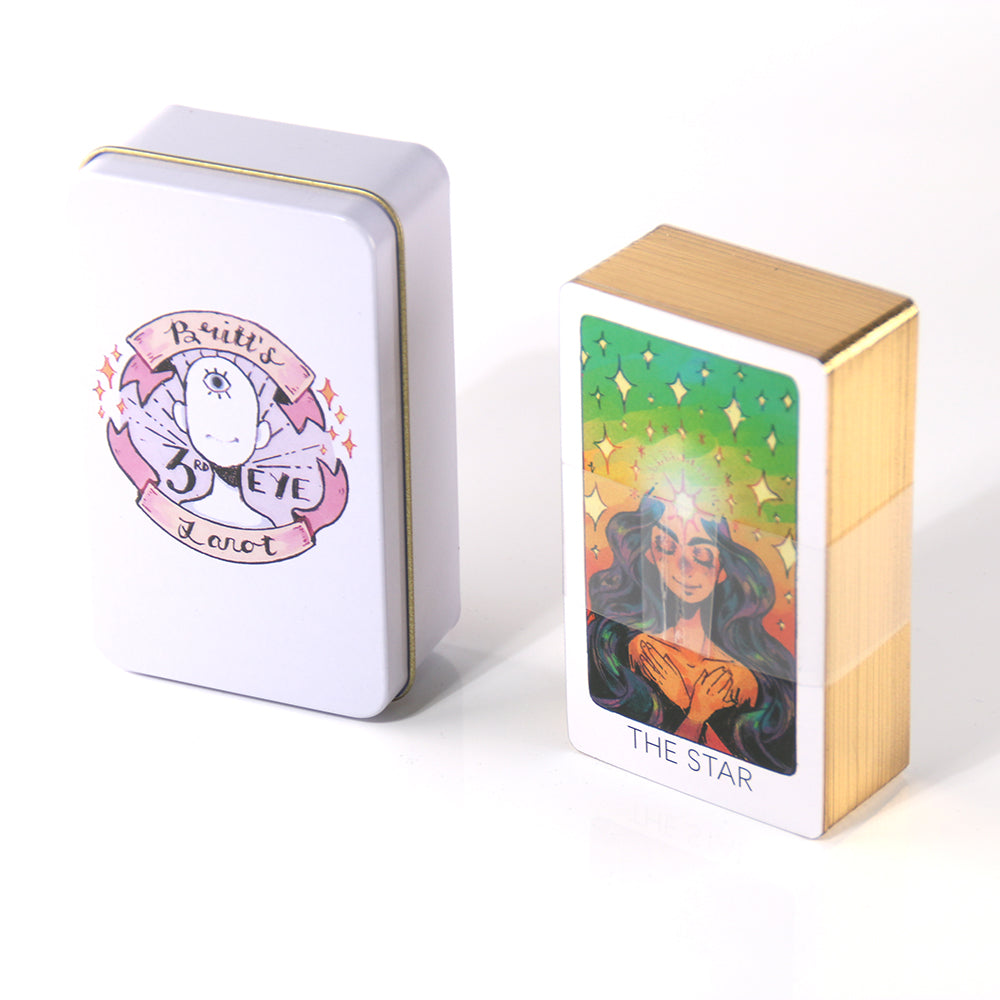 Third Eye Tarot Metal Box & Tin Box Gold-Plated Edge Process - TAROT DECK