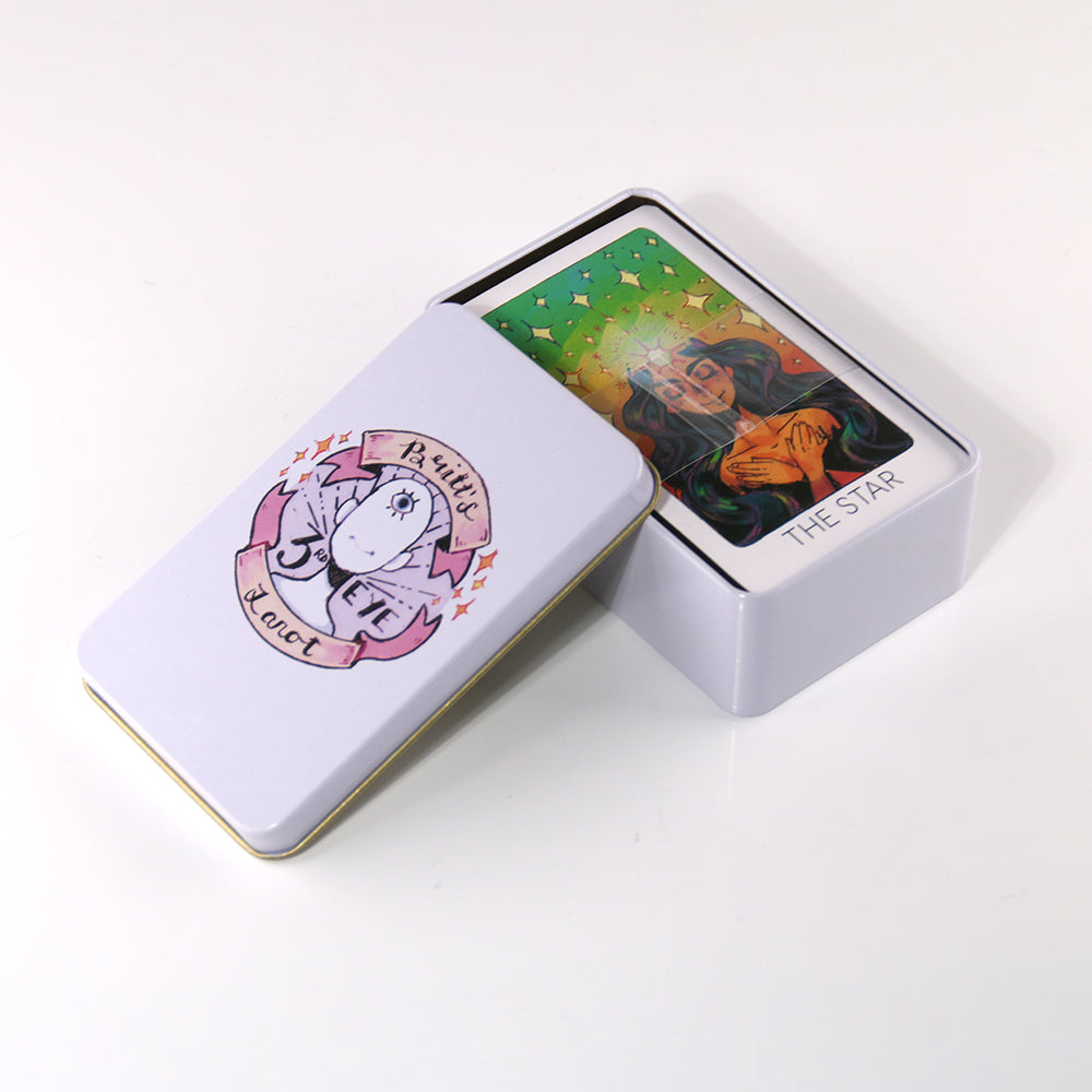 Third Eye Tarot Metal Box & Tin Box Gold-Plated Edge Process - TAROT DECK