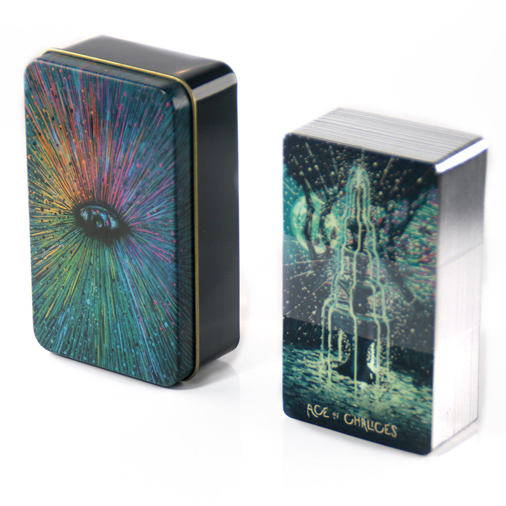 Prisma Visions Tarot Metal Box & Tin Box Gold-Plated Edge Process - TAROT DECK